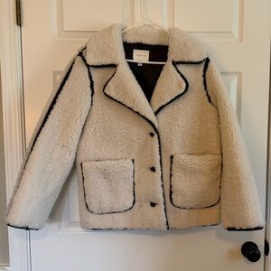 Jason Wu Cream and Black Shearling Jacket